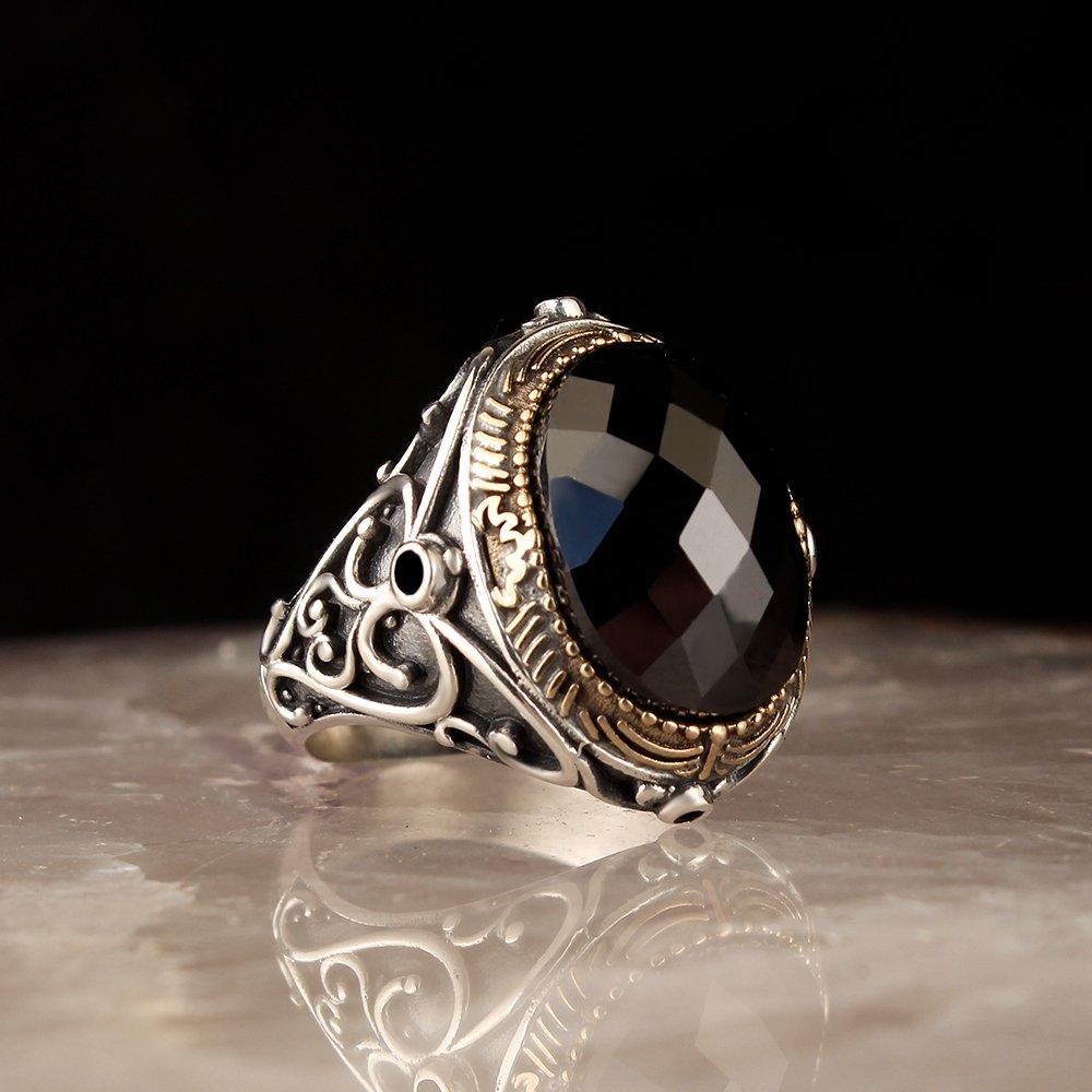 Циркон Ташлы 925 Аяр Гюмуш Эркек Юзюк