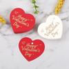 100 шт. подарочные бирки ручной работы на День святого Валентина в форме сердца подарочные этикетки с Днем святого Валентина