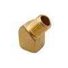 2x Solid Brass Street Pipe 45 Degree Elbow 1/4" Male Female NPT Air Fuel Water