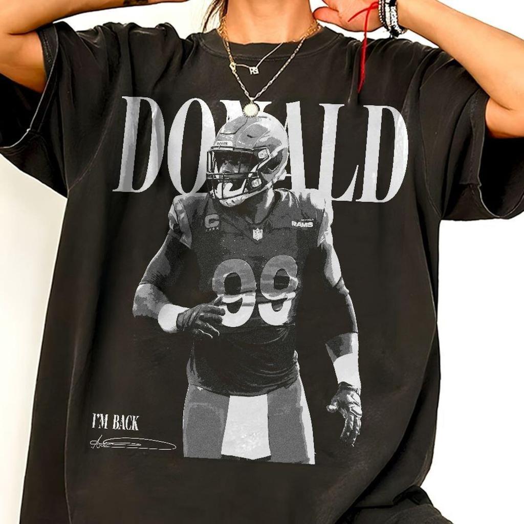 Aaron Donald Los Angeles Football Signature Comfort Color Shirt