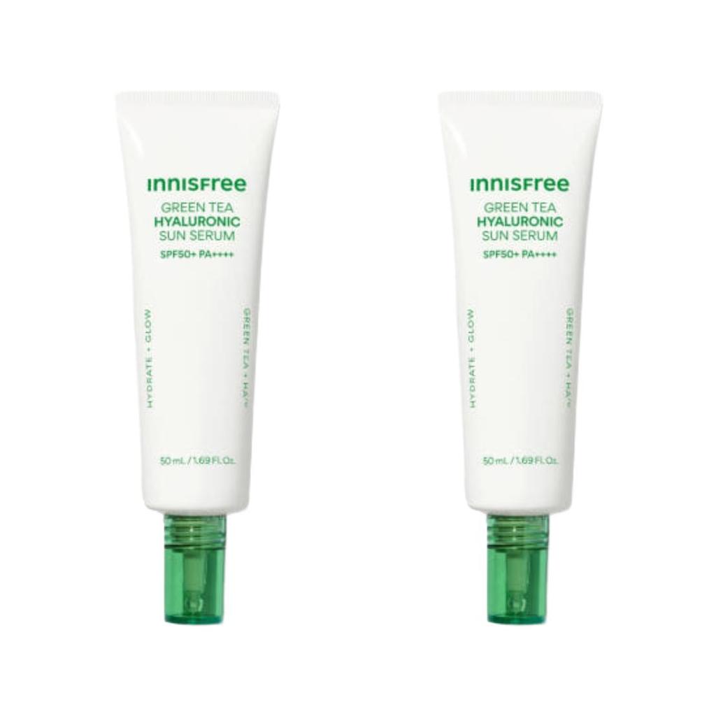 Innisfree Green Tea Hyaluronic Sun Serum SPF 50+/PA++++ 50ml (3 Options)