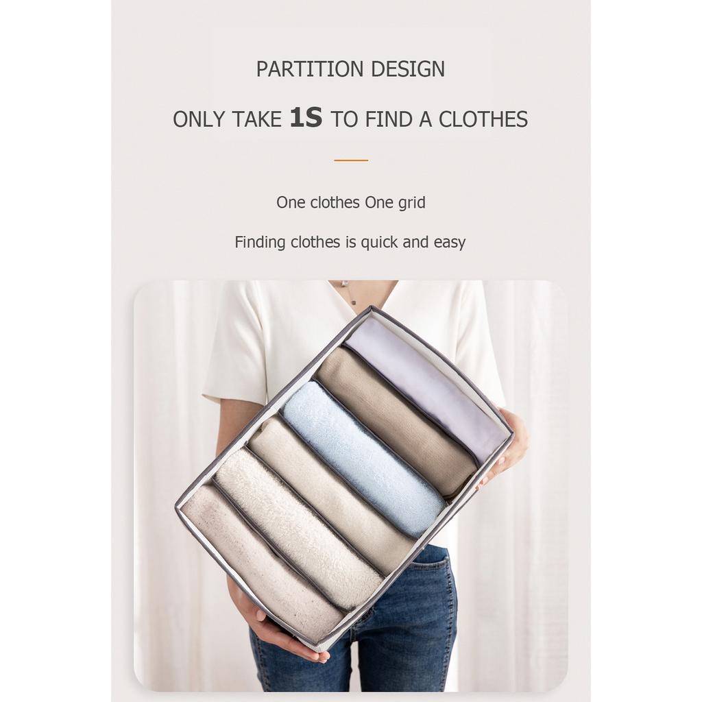 Домашний органайзер для шкафа, складной ящик для одежды, органайзер для нижнего белья, носков, бюстгальтера и трусиков, ящик для хранения, моющийся