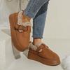 2025 Thick Sole Thicken Plush Snow Boots Winter Warm Cotton Padded Shoe Women Plus Size Comfort Non Slip Platform Casual Boots