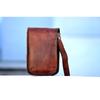 Винтажная мужская сумка через плечо из натуральной кожи, мобильная сумка через плечо