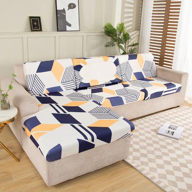 Эластичные чехлы для диванных подушек, чехлы для диванных сидений, противоскользящие защитные чехлы для мебели, замена отдельных подушек