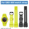 Для Casio G-shock 5554 GBD-800 GBD-800-2/-7 GBA-800 GBA-800uc 3464 Ремешок для часов Многоцветный Черный Цвет Смоляной Ремешок Аксессуары для часов