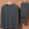 Men's Warm Fleece Thermal Underwear Set for Autumn and Winter