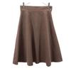 Black Wool Blend Mini Length Flare Skirt 38 Brown BLACK Women Used
