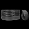 Logitech Wave Keys + Lift Ergonomic Wireless Keyboard and Mouse Set