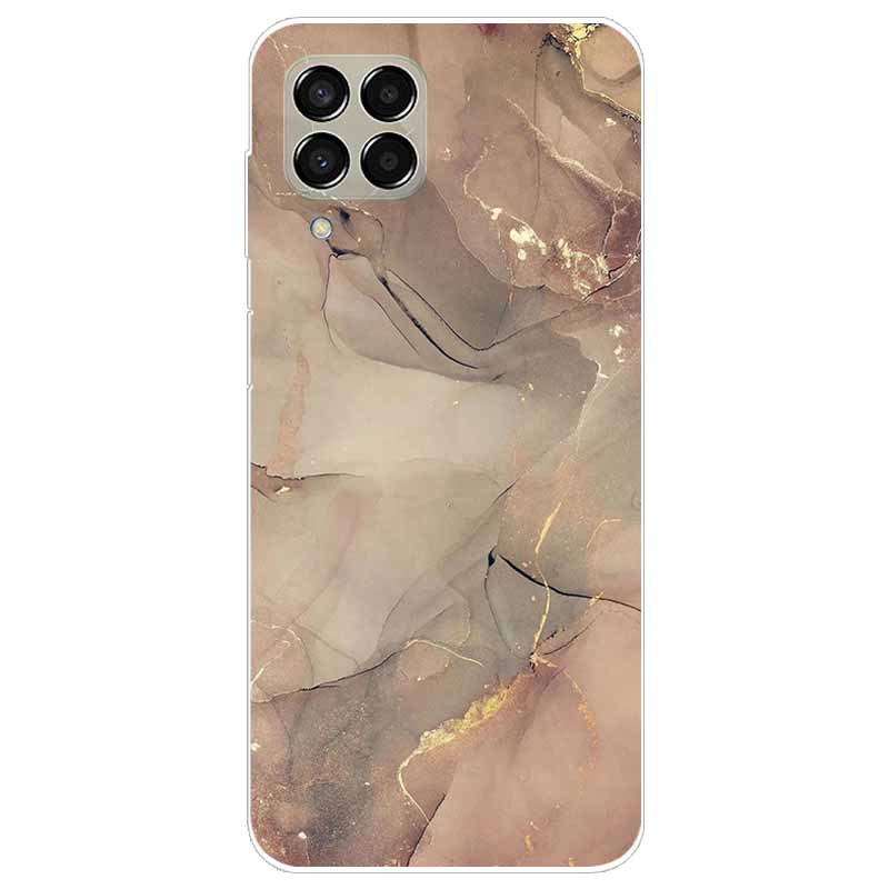 Case for Samsung M33 Cover Marble Soft TPU Silicone Phone Covers for Samsung Galaxy M53 5G Case Clear Bumper M 33 53 Protective