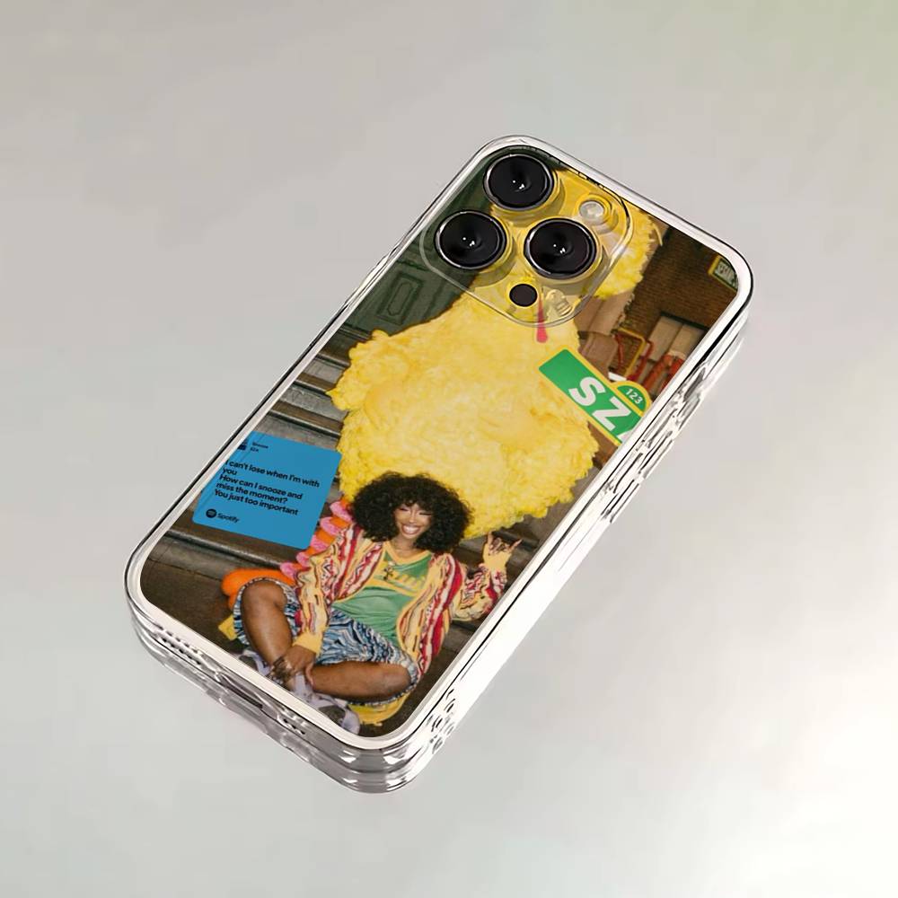 Чехол для телефона Singer S-SZA lana Для iPhone 16,15,14,13,12,11 Plus,Pro,Max,XR,XS,X,7,8 SE,Mini Прозрачный Силиконовый Мягкий