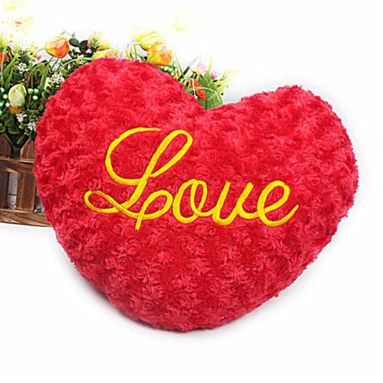 Мягкая плюшевая подушка в форме сердца, романтическая подушка для сна в форме сердца, мягкая набивная