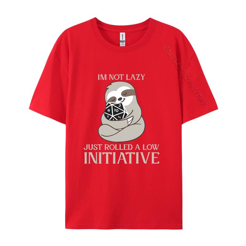 Im Not Lazy Just Rolled A Low Initiative Tshirt Male Fashionable Tops  Tees Men Tshirts Normal Tshirts