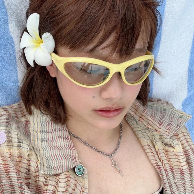 Летние пикантные солнцезащитные очки от солнца для улицы Модные новые женские Y2K солнцезащитные очки Мужские спортивные велосипедные очки UV400