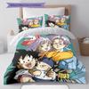 Постельное белье с рисунком DRAGON BALL, Комплект с одеялом, Пододеяльник, Наволочка, Домашний подарок на день рождения (1 пододеяльник + 2 наволочки, без наполнителя)