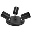 GU10 Ceiling Spotlight Holder 3 Head Rotating Lamp Base Fixture for Bedroom Dining Room Shopping