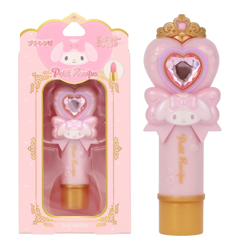 Маленький Рецепт Персонажи Sanrio Цветной Бальзам для Губ Косметика Макияж Shobido Cosmeido (Моя мелодия)