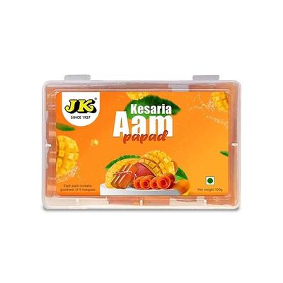 JK Aam Mango | Papad Rolls | Kesaria Rolls | Sweet Mango | Здоровые фруктовые закуски Aamras Papad Slice, сушеный манго Papad Dry (100г)