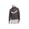 Куртка с капюшоном и длинными рукавами Repel Windrunner Letter Logo Printed Color Block, мужская куртка, средне-серая FQ8017-254