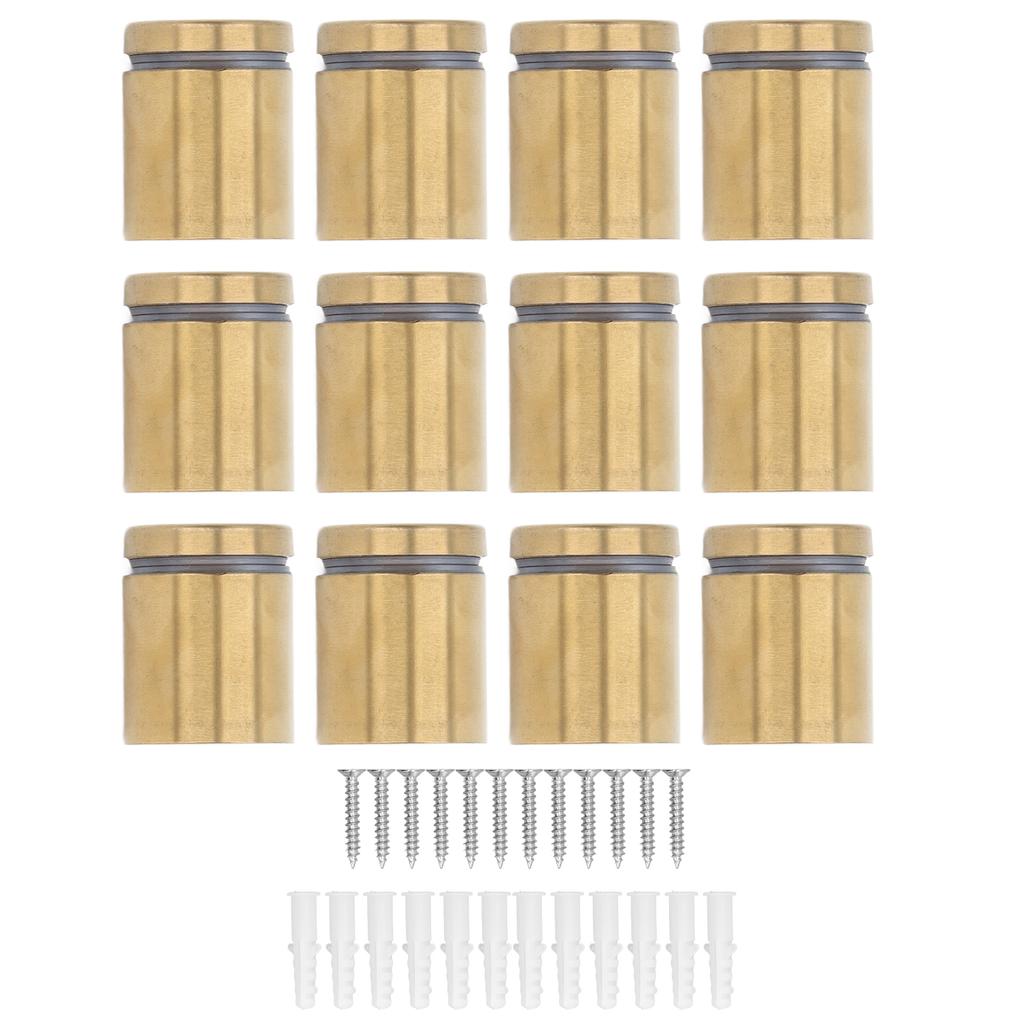 12 шт. Стойки-винты из нержавеющей стали для настенного крепления, держатель для рекламы, гвоздь-фиксатор 25x30 мм