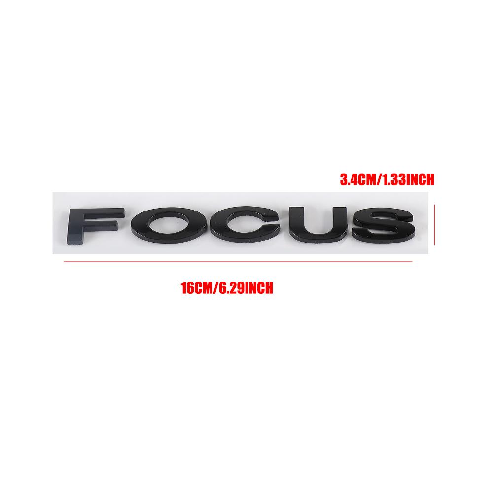 kcajq5 1pc 3D ABS Chrome Car Sticker Sport Emblem Auto Badge Decal Stickers For Ford ST Focus Mk2 3 Edition Fusion mustang Accessories