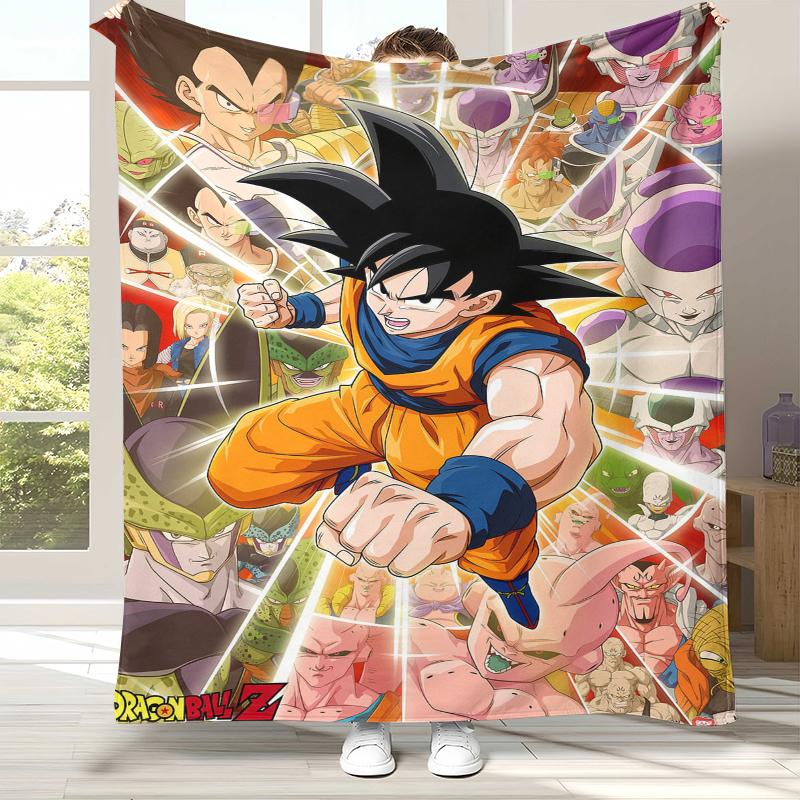 Аниме D-Dragon Ball Игра Мультфильм Фланелевое Одеяло, Ультра Мягкое Теплое Плюшевое Покрывало для Дома Спальни Кровати Дивана Офиса Кемпинга