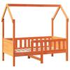 VidaXL Cadre de lit d'enfants forme de maison 70x140cm bois pin massif, cadre de lit en forme de maison, cadre de lit pour 850715