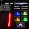 Bike Warning Lights USB Rechargeable 4 Lighting Modes Bicycle Rear Light Portable MTB Tail Light  Safty Night Riding