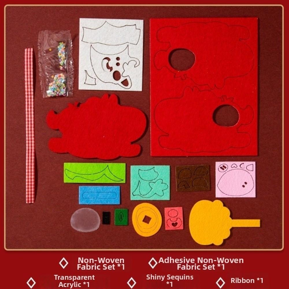 Cartoon Horse Year Decoration Exquisite DIY Spring Festival Pendants Traditional Blessing Lucky Character Pendant