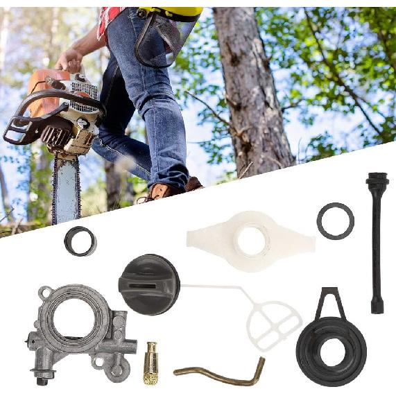 Червячная шестерня масляного насоса, Комплект червячной шестерни линии масляного насоса Замена для Husqvarna 372XP 365 371 385 390 362 570 575 576