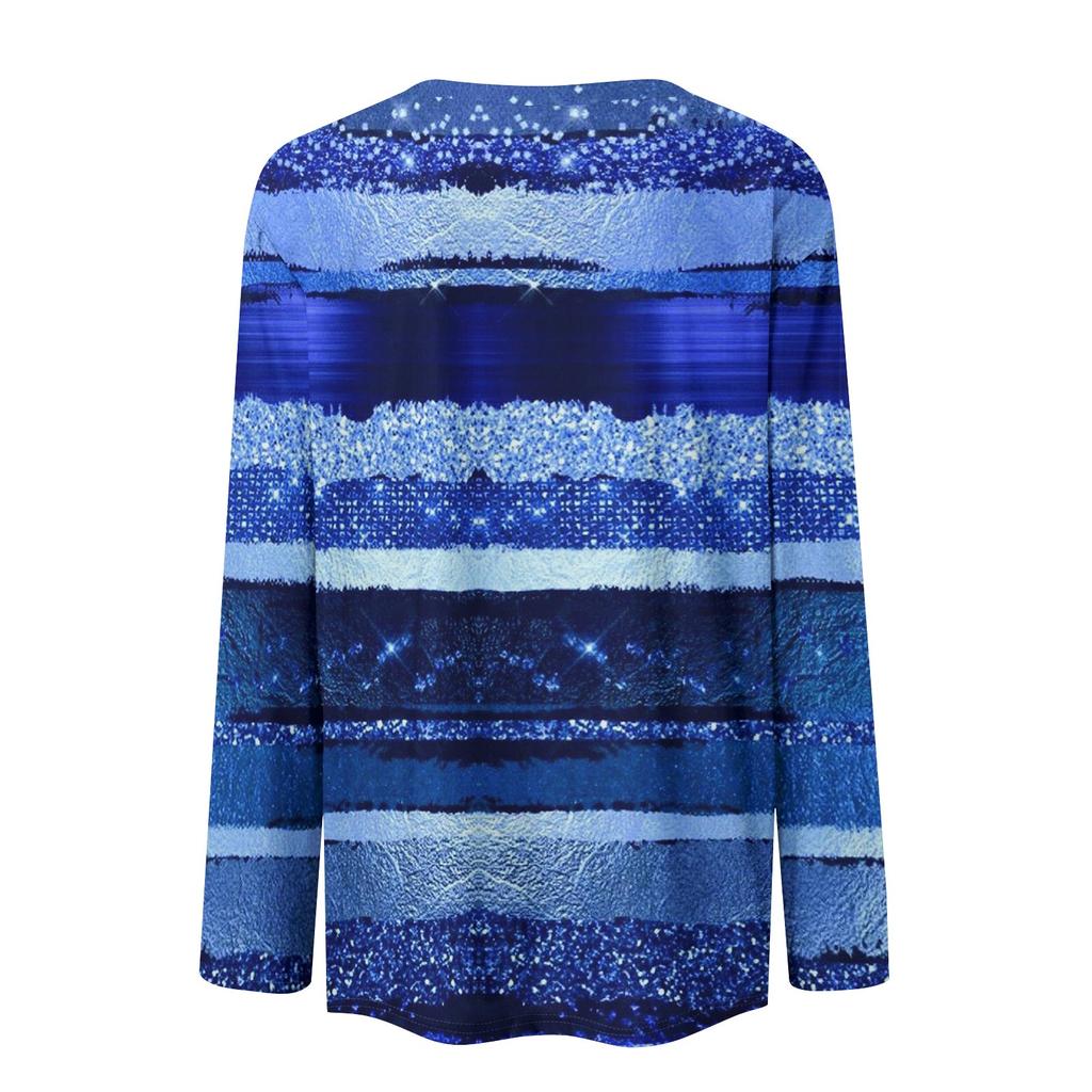 Long Sleeve Shirts For Women Cute Print Graphic Tees Blouses Casual Plus Size Basic Tops Pullover