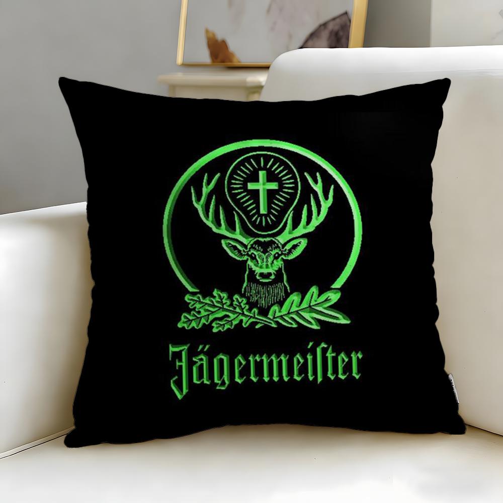 Классический бренд напитков Jagermeister Наволочка Мягкая и Легко стирающаяся Наволочка – Универсальная для Дивана, Кровати, Путешествий и Офиса