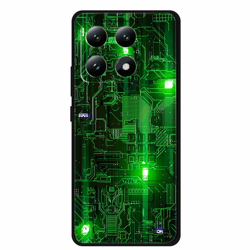 Для Xiaomi 15T 5G Чехол Цветы Мягкий Силикон ТПУ Задняя Крышка Для Xiaomi 15T Pro 5G Capa Boho Цветная Защита от Царапин