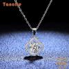 Tancision S925 стерлингового серебра Муассанит Роскошное индивидуальное ожерелье с подвеской женское классическое ожерелье прилив вечерние подарок