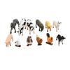 PVC 12*Animal Models Sand Table Ornament Toys Gifts Weight: 82 G 12Pcs