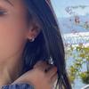 Ретро Серьги с инкрустацией цирконием Женские Серьги легкой роскоши с чувством зрелости Серьги-кольца Модный подарок Элегантные женские аксессуары Классические украшения