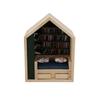 Хорошо-200 Книг Крошечная Библиотека Книжная Полка Против Тревоги Деревянное Миниатюрное Украшение Снятие Стресса Встряхни Свою Тревогу Подарки