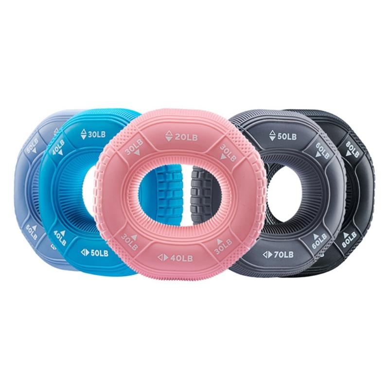 Силиконовый тренажер для силы хвата, кистевой эспандер, кольца для хвата, тренажер для предплечья, мяч, эспандер для тренировки силы пальцев