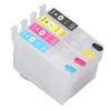 Ink Cartridges Compatible Refill Replacement 4 Colors With Permanent Chip for Inkjet Printer ICBK62 ICC62 ICM62 ICY62