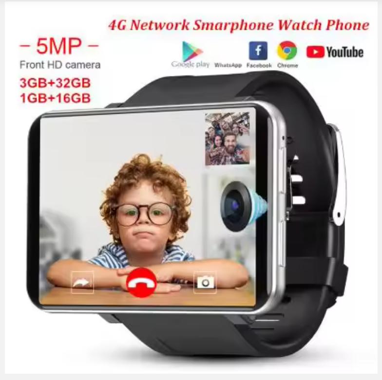 DM100 4G 2,86-дюймовый экран Смарт-часы Android 7.1 OS Телефон 3 ГБ 32 ГБ 5 МП камера 480*640 Ips экран 2700 мАч батарея Смарт-часы