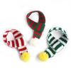 Dog Scarf Pet Warm Knitted Scarf With White Pompom Ball Cat Scarves Dogs Christmas New Year Accessories Winter Pet Supplies