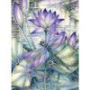 Diamond Embroidery Lotus Flower Landscape Painting Rhinestones Embroidery European Home Decor