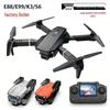 Дрон E88Pro: Двойная HD-камера, Длительное время работы от аккумулятора, Пульт дистанционного управления, Четырехосная конструкция для аэрофотосъемки
