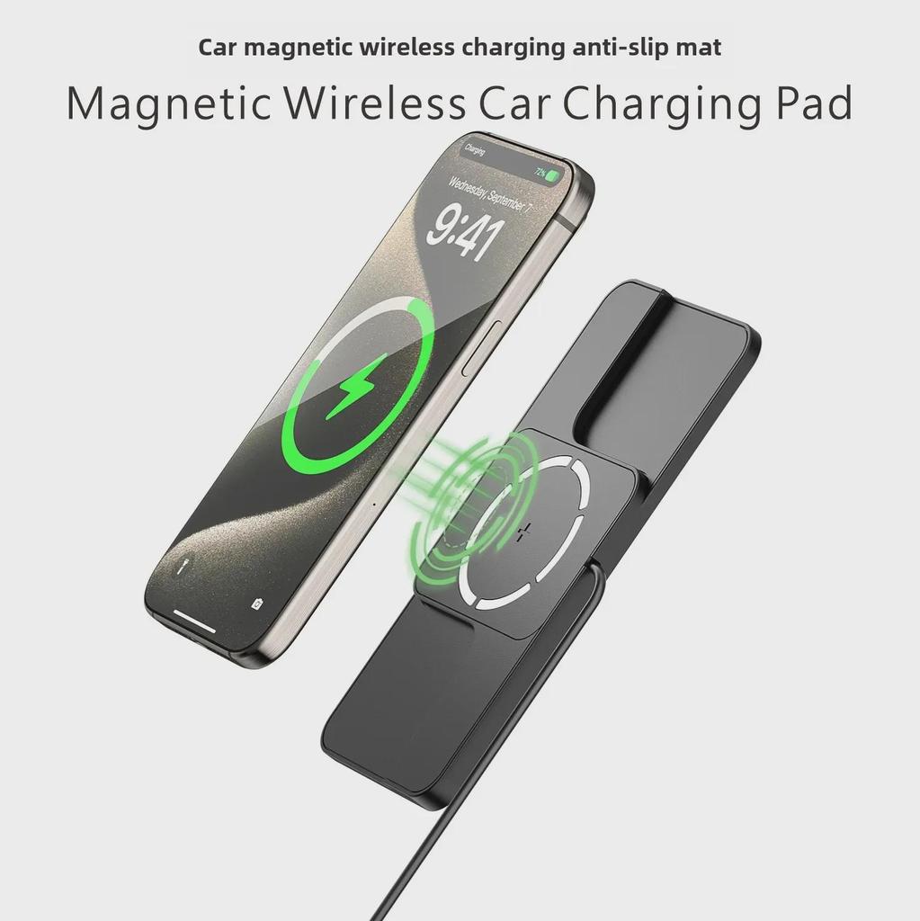 Universal Magnetic Wireless Car Charger Pad for Apple iPhone 12/13/14/15