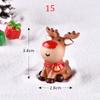 1PC Gifts Santa Claus Miniatures Christmas Tree Resin Figurines Snowman Fairy Garden Decor