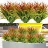 Outdoor Artificial Green Plants 5 Heads Spring Grass Handle Bundle Home Landscaping Decoration Fake Flower Engineering Green Plant Plastic Flower