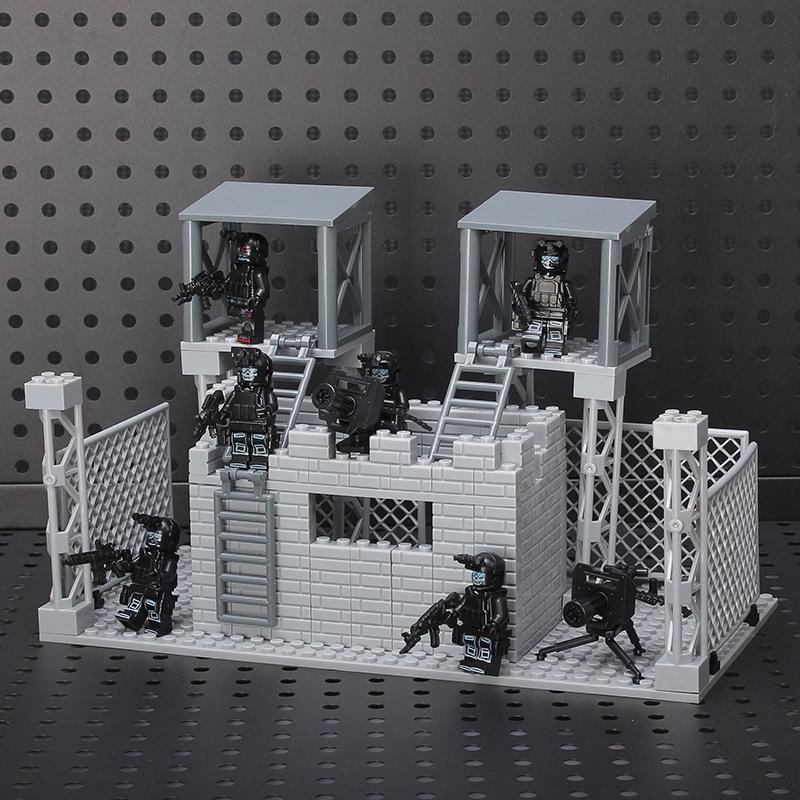Конструктор для самостоятельной сборки модель из строительных блоков MOC сцена оружейная военная база подарок на день рождения ребенка Детские развивающие игрушки