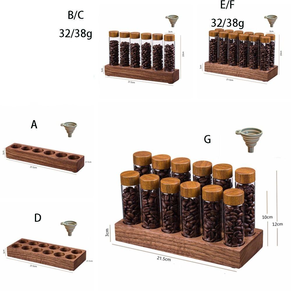 Portable Tea Tube Display Rack With Breathable Lid Tea Tube Bottle  Coffee Bean Storage