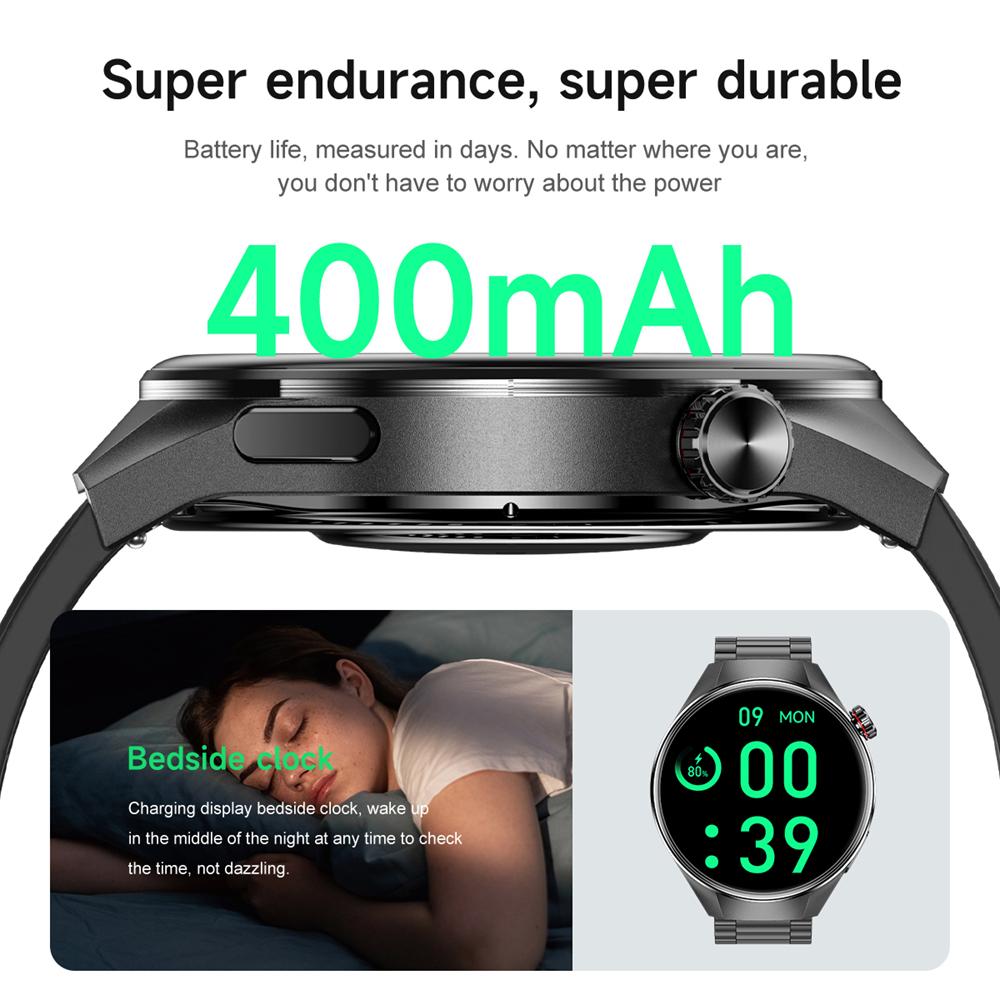 50 мм 1,75-дюймовый HD AMOLED экран Смарт-часы для мужчин Бизнес Bluetooth Звонки Частота сердечных сокращений Кислород в крови GPS Трек Компас Спортивные Смарт-часы