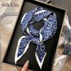 High-quality Luxurious Silk Scarves Headband Scarfs Neck Scarf For Women Chain Silk Scarf Women's Decorative Shawl
